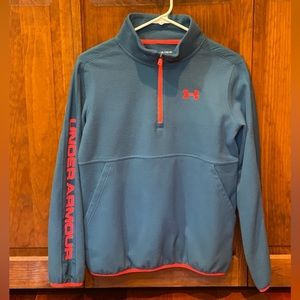 Under Armour youth-big boys/girls size XL,half zip, Cold Gear fleece sweatshirt.